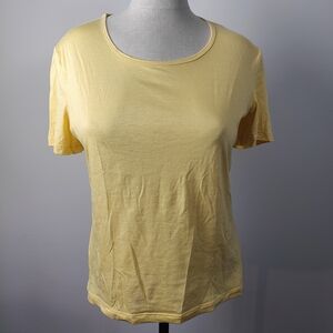 Jil Sander Soft Yellow Short Sleeve Crewneck Tee